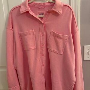 Aerie Soft Pink Collared Shirt